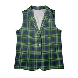 ScotsTee Shop Scottish Haliburton Women's Tartan Sleeveless Blazer Suit Vest