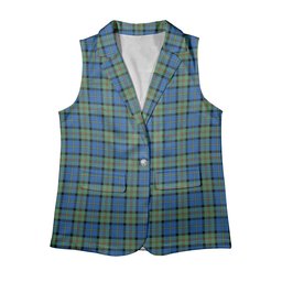 ScotsTee Shop Scottish McLeod of Harris Ancient Women's Tartan Sleeveless Blazer Suit Vest