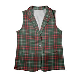 ScotsTee Shop Scottish MacDiarmid Modern Women's Tartan Sleeveless Blazer Suit Vest