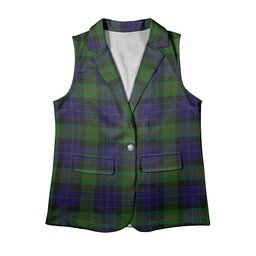 ScotsTee Shop Scottish Jamieson Women's Tartan Sleeveless Blazer Suit Vest