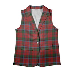 ScotsTee Shop Scottish MacCracken Women's Tartan Sleeveless Blazer Suit Vest