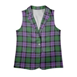 ScotsTee Shop Scottish MacArthur of Milton Ancient Women's Tartan Sleeveless Blazer Suit Vest