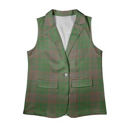 ScotsTee Shop Scottish MacAlister of Glenbarr Hunting Ancient Women's Tartan Sleeveless Blazer Suit Vest