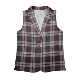 ScotsTee Shop Scottish MacPherson of Pitmain Women's Tartan Sleeveless Blazer Suit Vest