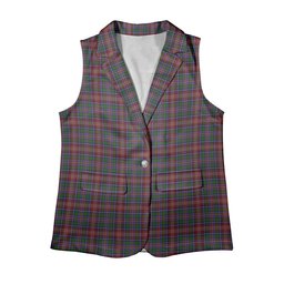ScotsTee Shop Scottish Ritchie Women's Tartan Sleeveless Blazer Suit Vest