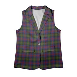 ScotsTee Shop Scottish MacLennan Women's Tartan Sleeveless Blazer Suit Vest