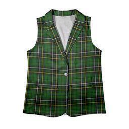 ScotsTee Shop Scottish MacAlpin Modern Women's Tartan Sleeveless Blazer Suit Vest