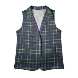 ScotsTee Shop Scottish Graham of Montrose Modern Women's Tartan Sleeveless Blazer Suit Vest