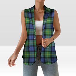 ScotsTee Shop Scottish Gordon Old Ancient Women's Tartan Sleeveless Blazer Suit Vest