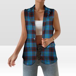 ScotsTee Shop Scottish Wedderburn Ancient Women's Tartan Sleeveless Blazer Suit Vest