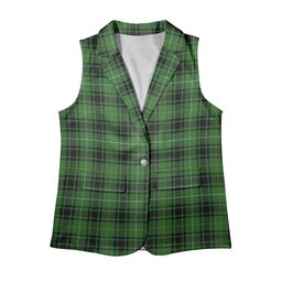 ScotsTee Shop Scottish McIver Hunting Ancient Women's Tartan Sleeveless Blazer Suit Vest
