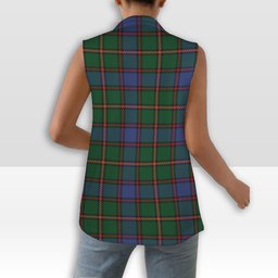 ScotsTee Shop Scottish Skene Women's Tartan Sleeveless Blazer Suit Vest