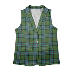 ScotsTee Shop Scottish Sinclair Hunting Ancient Clan Women's Tartan Sleeveless Blazer Suit Vest