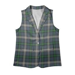 ScotsTee Shop Scottish McDouall Women's Tartan Sleeveless Blazer Suit Vest