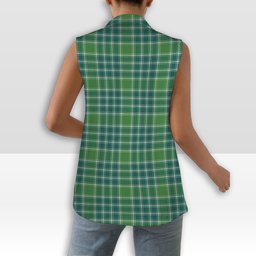 ScotsTee Shop Scottish McDonald Lord of the Isles Hunting Ancient Women's Tartan Sleeveless Blazer Suit Vest