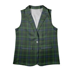 ScotsTee Shop Scottish Stewart Hunting 1 Women's Tartan Sleeveless Blazer Suit Vest