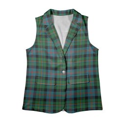 ScotsTee Shop Scottish McCallum Ancient Women's Tartan Sleeveless Blazer Suit Vest