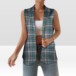 ScotsTee Shop Scottish McDowell Ancient Women's Tartan Sleeveless Blazer Suit Vest