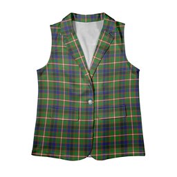 ScotsTee Shop Scottish Reid Green SC Women's Tartan Sleeveless Blazer Suit Vest