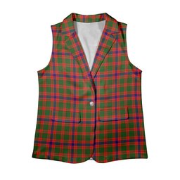 ScotsTee Shop Scottish Kinninmont Women's Tartan Sleeveless Blazer Suit Vest