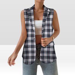 ScotsTee Shop Scottish McRae Dress Modern Women's Tartan Sleeveless Blazer Suit Vest