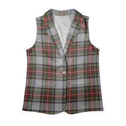 ScotsTee Shop Scottish Stewart Dress Women's Tartan Sleeveless Blazer Suit Vest