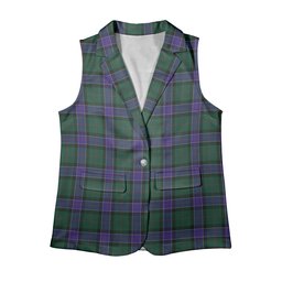 ScotsTee Shop Scottish Sinclair Hunting Modern Women's Tartan Sleeveless Blazer Suit Vest