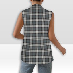 ScotsTee Shop Scottish McCandlish Arisaid Grey Women's Tartan Sleeveless Blazer Suit Vest