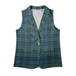 ScotsTee Shop Scottish Smithers Women's Tartan Sleeveless Blazer Suit Vest