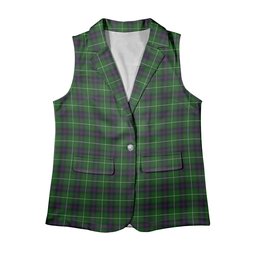 ScotsTee Shop Scottish McDonald of The Isles Women's Tartan Sleeveless Blazer Suit Vest