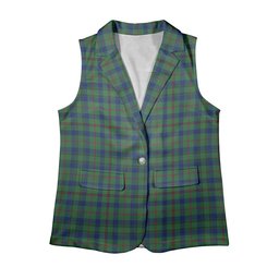 ScotsTee Shop Scottish Moncrieff of Atholl Modern Women's Tartan Sleeveless Blazer Suit Vest