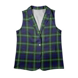 ScotsTee Shop Scottish Lammie Women's Tartan Sleeveless Blazer Suit Vest
