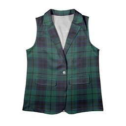 ScotsTee Shop Scottish Marshall Modern Women's Tartan Sleeveless Blazer Suit Vest