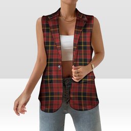 ScotsTee Shop Scottish McAlister of Skye Women's Tartan Sleeveless Blazer Suit Vest