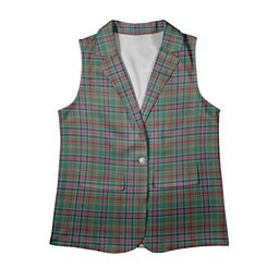 ScotsTee Shop Scottish Russell Old Ancient Women's Tartan Sleeveless Blazer Suit Vest