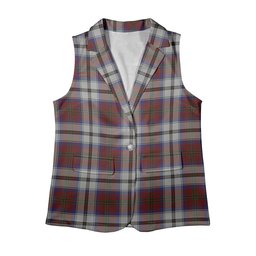 ScotsTee Shop Scottish McCulloch Dress Women's Tartan Sleeveless Blazer Suit Vest