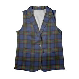 ScotsTee Shop Scottish MacLaurin of Brioch Women's Tartan Sleeveless Blazer Suit Vest