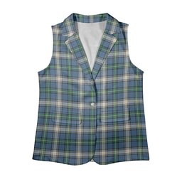 ScotsTee Shop Scottish MacDowall Modern Women's Tartan Sleeveless Blazer Suit Vest