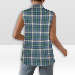 ScotsTee Shop Scottish MacDowall Modern Women's Tartan Sleeveless Blazer Suit Vest