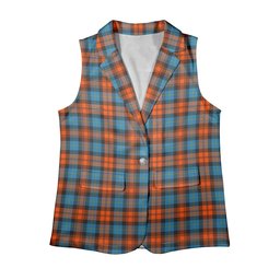 ScotsTee Shop Scottish McLachlan Ancient Women's Tartan Sleeveless Blazer Suit Vest