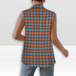 ScotsTee Shop Scottish McLachlan Ancient Women's Tartan Sleeveless Blazer Suit Vest