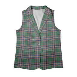 ScotsTee Shop Scottish MacFarlane Hunting Ancient Women's Tartan Sleeveless Blazer Suit Vest