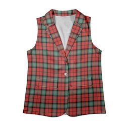 ScotsTee Shop Scottish Kerr Ancient Women's Tartan Sleeveless Blazer Suit Vest