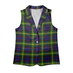 ScotsTee Shop Scottish Watson Modern Women's Tartan Sleeveless Blazer Suit Vest