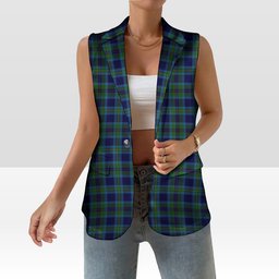 ScotsTee Shop Scottish Miller Women's Tartan Sleeveless Blazer Suit Vest
