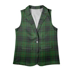 ScotsTee Shop Scottish MacKinross Women's Tartan Sleeveless Blazer Suit Vest