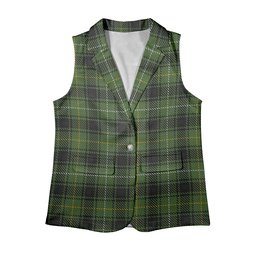 ScotsTee Shop Scottish McIver Hunting Women's Tartan Sleeveless Blazer Suit Vest