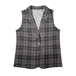 ScotsTee Shop Scottish Thompson Society Grey Women's Tartan Sleeveless Blazer Suit Vest