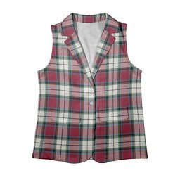 ScotsTee Shop Scottish Rose Dress Modern Women's Tartan Sleeveless Blazer Suit Vest