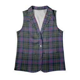 ScotsTee Shop Scottish Malcolm of Berwick Modern Women's Tartan Sleeveless Blazer Suit Vest